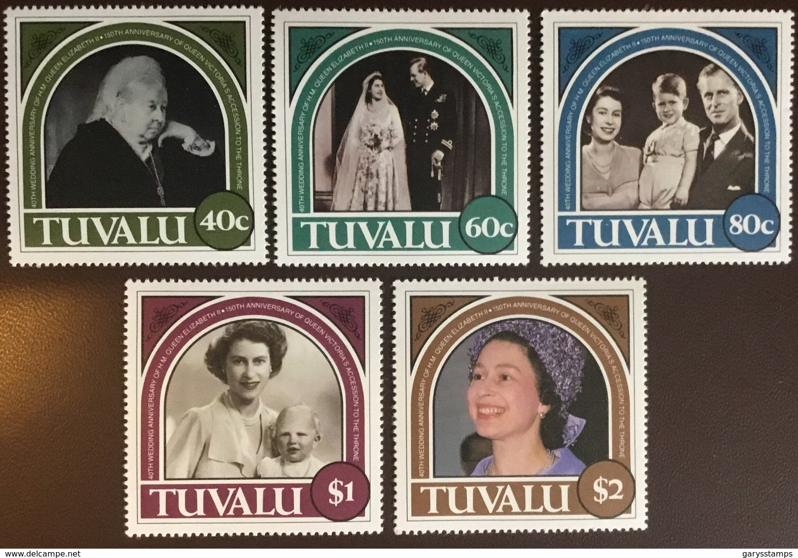 Tuvalu 1987 Ruby Wedding Anniversary MNH - Tuvalu