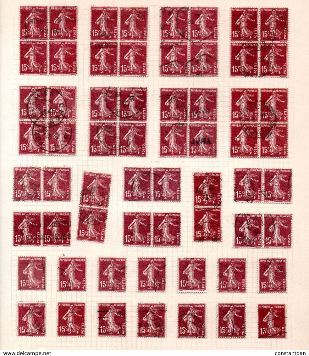 FRANCE PETIT LOT DE N° 189 POUR ETUDE OBL - Gebraucht