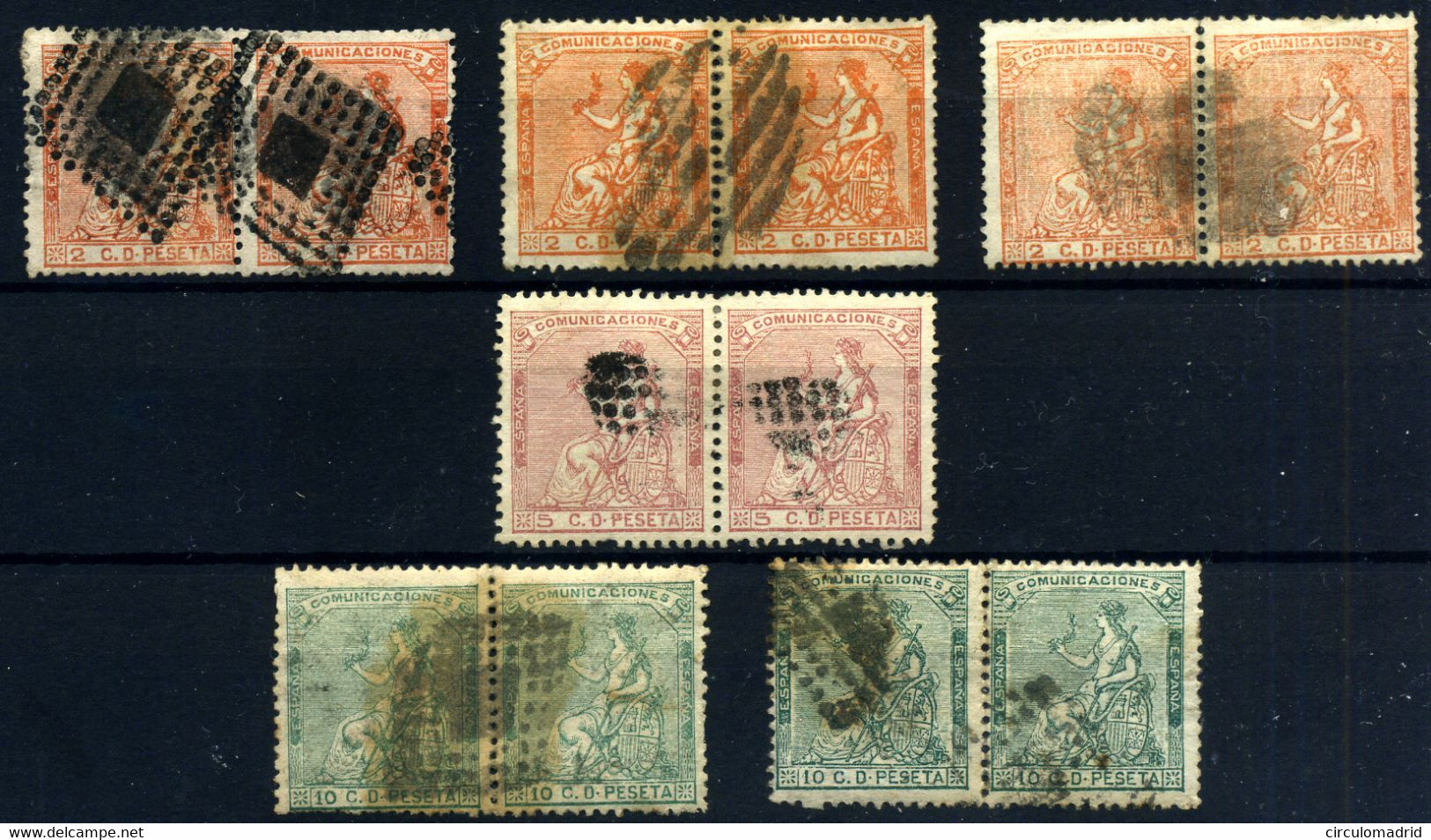 España Nº 131/33. Año 1873 - Used Stamps