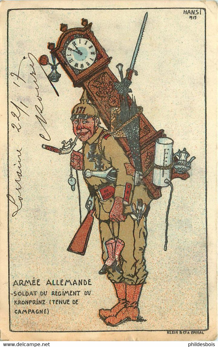 HANSI Illustrateur  Armée Allemande - Hansi