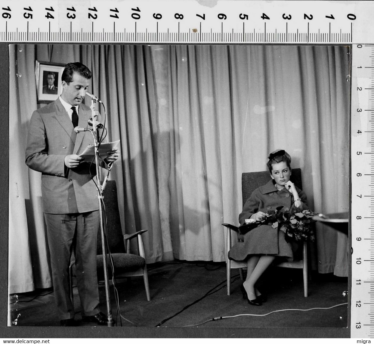 Photo Presse 1962  ALBERTO DI LIEGI E PAOLA DI LIEGI PAOLA RUFFO DI CALABRIA - Célébrités