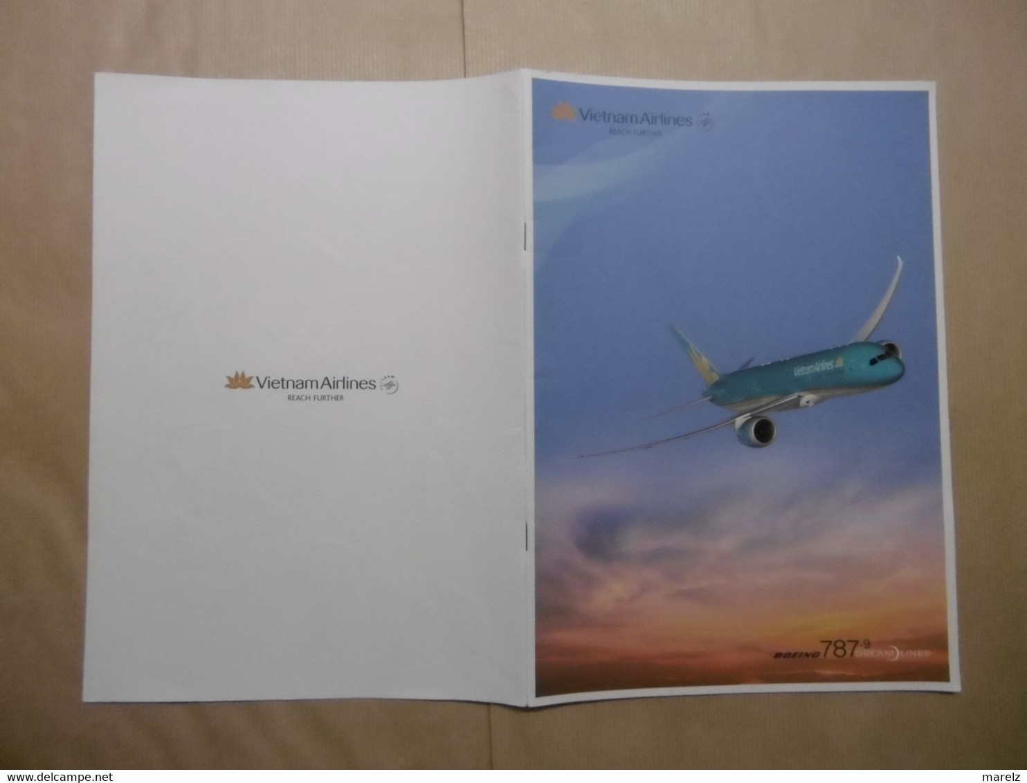 Publicité Compagnie Aérienne VIETNAM AIRLINES Reach Further Boeing 787-9 DREAM LINER - Pubblicità