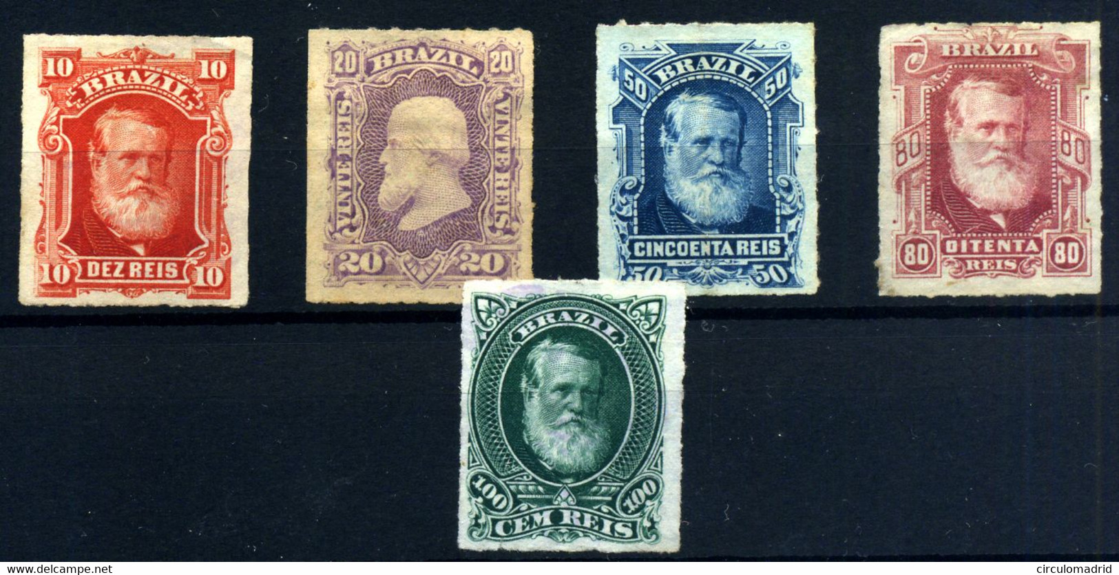 Brasil Nº 37/41. Año 1878/79 - Unused Stamps