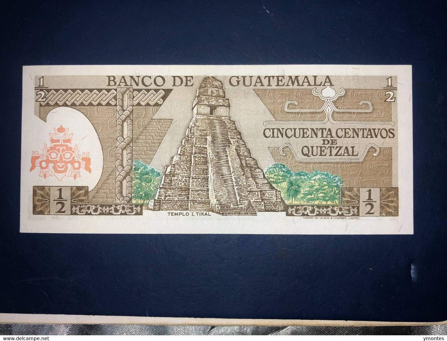 UNC Guatemala Banknote P58C ( 01/07/1981) 50 Cents Quetzal - Guatemala