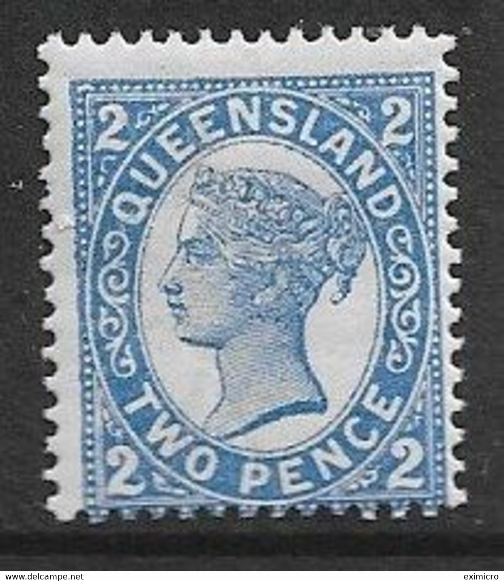 QUEENSLAND 1907 2d DULL BLUE SG 289 UNMOUNTED MINT/VERY LIGHTLY MOUNTED MINT ? Cat £38 - Neufs
