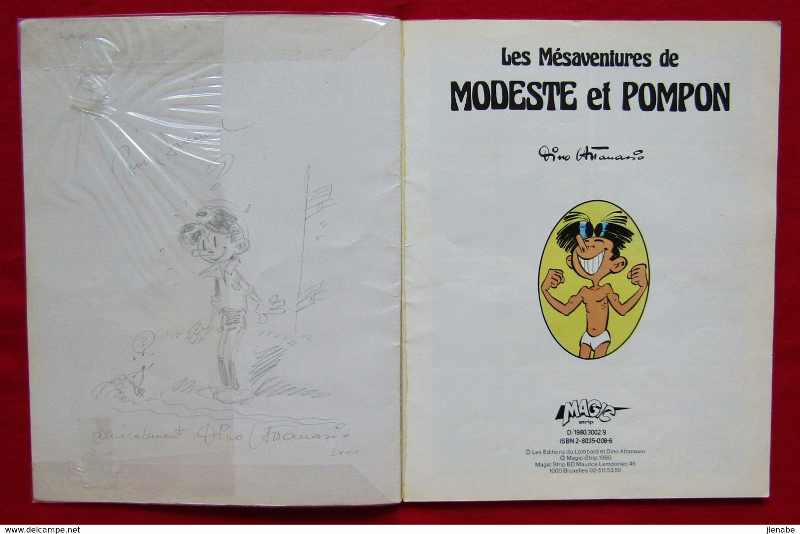 Modeste Et Pompon N°2 Par ATTANASIO EO 1980 Dédicacée - Modeste Et Pompon