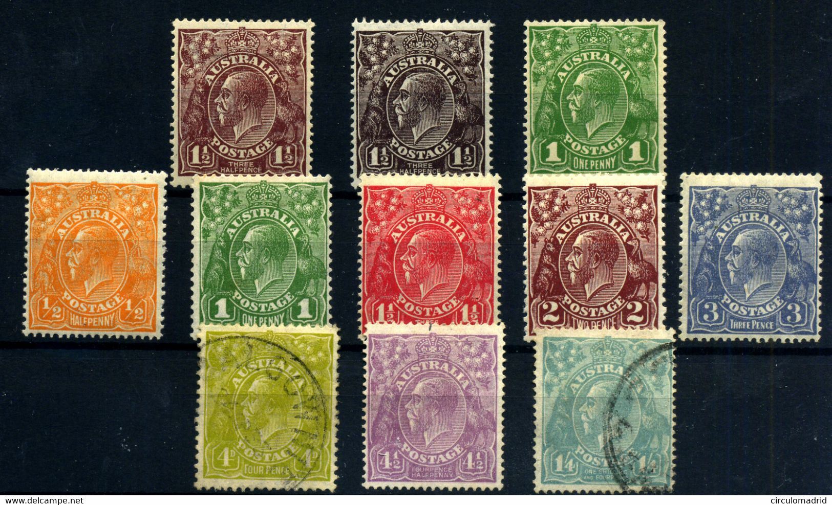 Australia Nº 34/36. Año 1918/28 - Mint Stamps