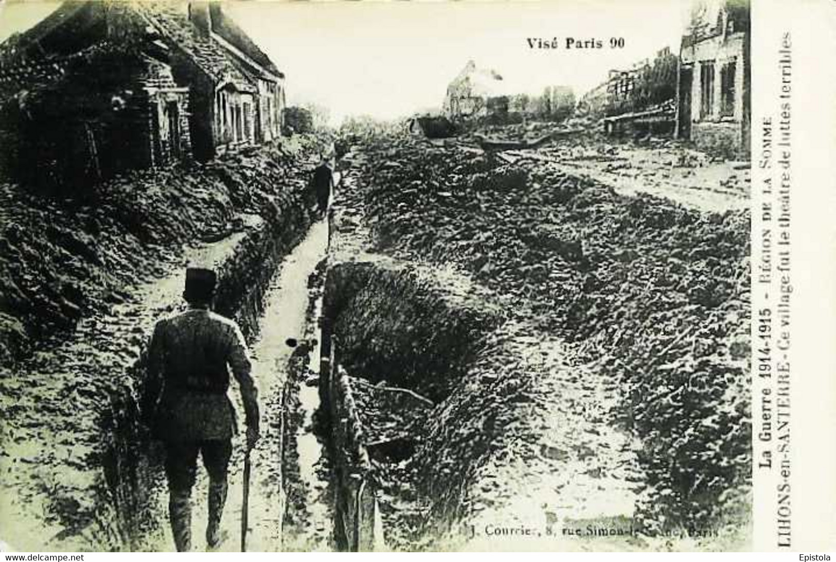 ► Cpa  Guerre 1914 -1918 -  Bataille De LIHONS En SANTERRE (Somme) - Oorlog 1939-45