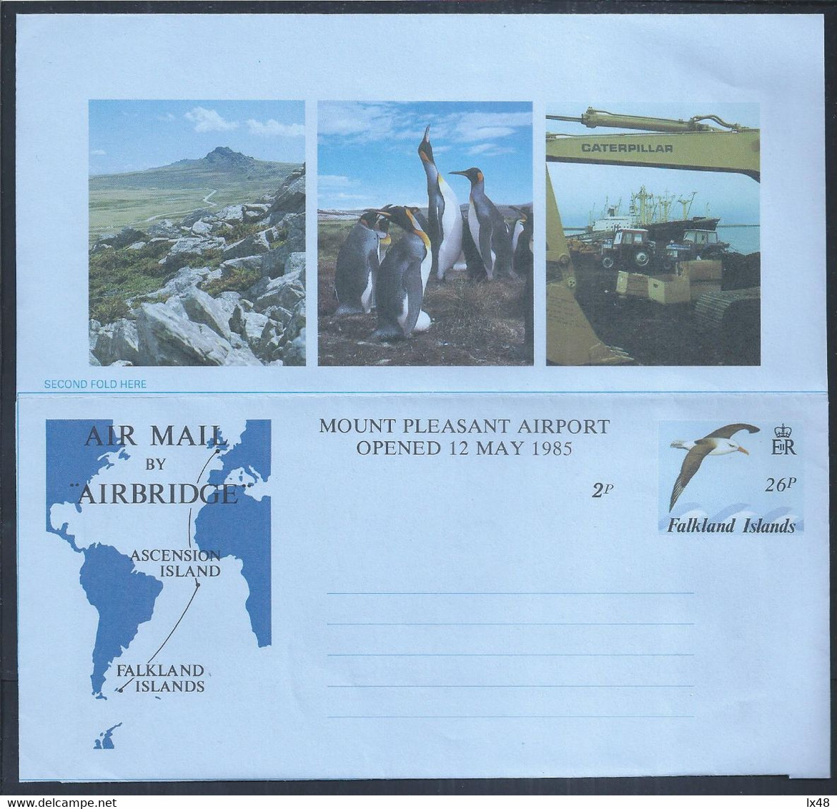 Aerogram Stationery From RAF Mount Pleasant Falkland Islands Airport. Penguins. Albatross. Maldives Islands. - Maldives (...-1965)