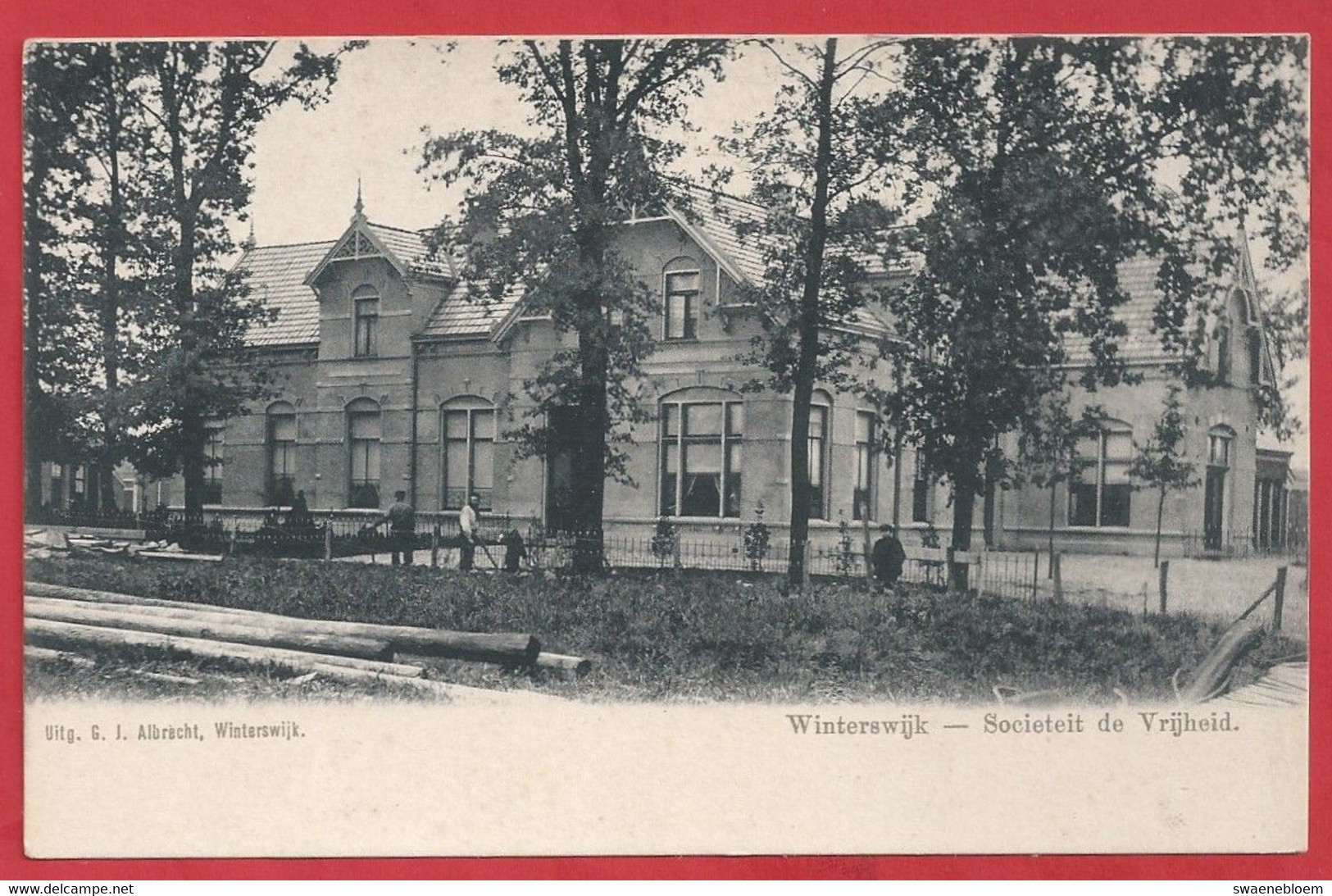 NL.- WINTERSWIJK. Sociëteit - DE VRIJHEID. Uitgave G.J. Albrecht.. - Winterswijk