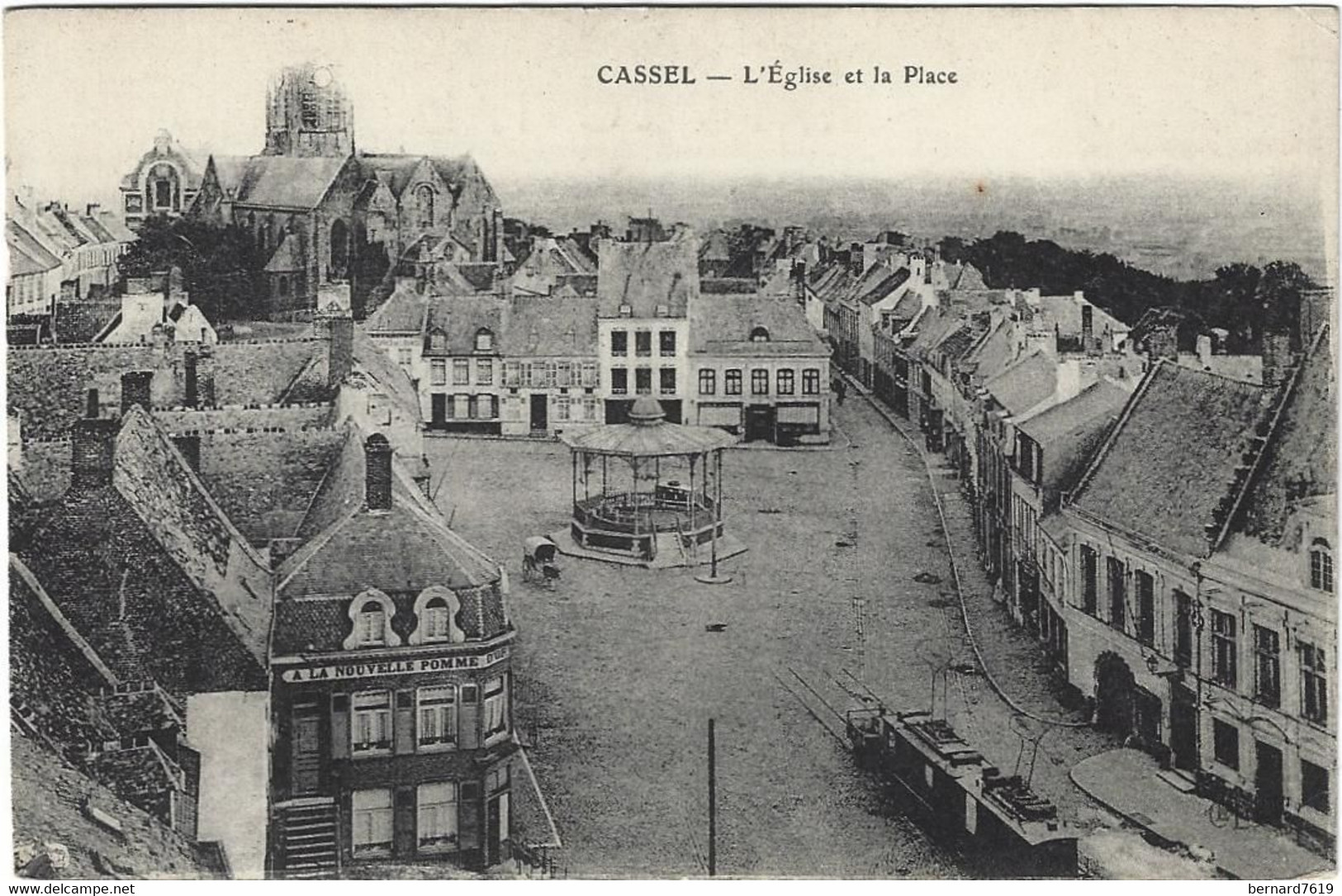 59   Cassel   -   L'eglise Et La Place - Cassel