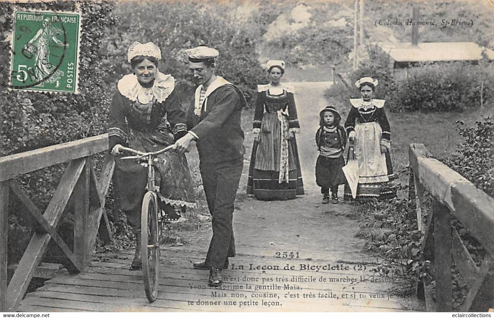 Thème:  Cyclisme.  La Leçon De Bicyclette Série De 6 Cartes  Edition Hamonic Saint Brieuc    (voir Scan) - Cyclisme