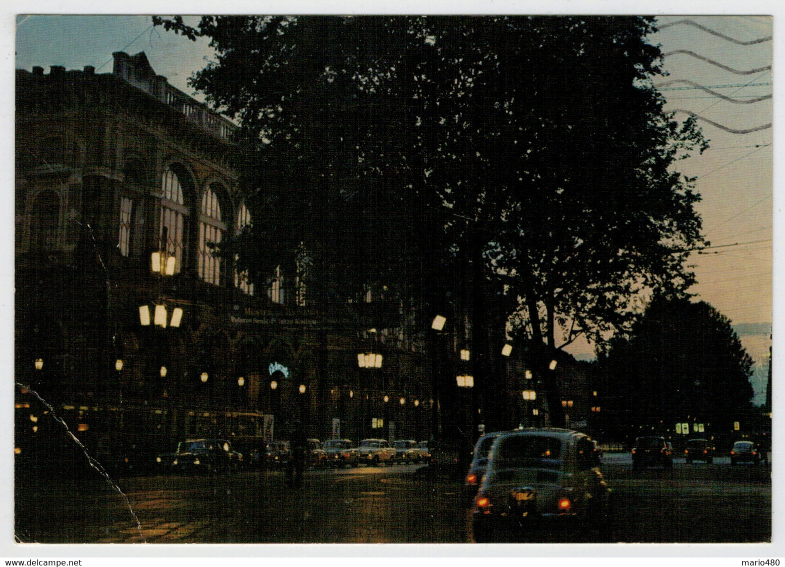 TORINO   NOTTURNO   DELLA  STAZIONE  DI  PORTA  NUOVA           (VIAGGIATA) - Stazione Porta Nuova