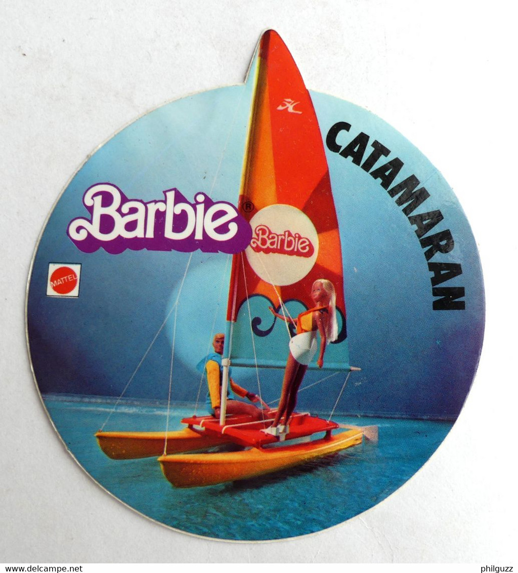 AUTOCOLLANT BARBIE CATAMARAN 1975 - Barbie