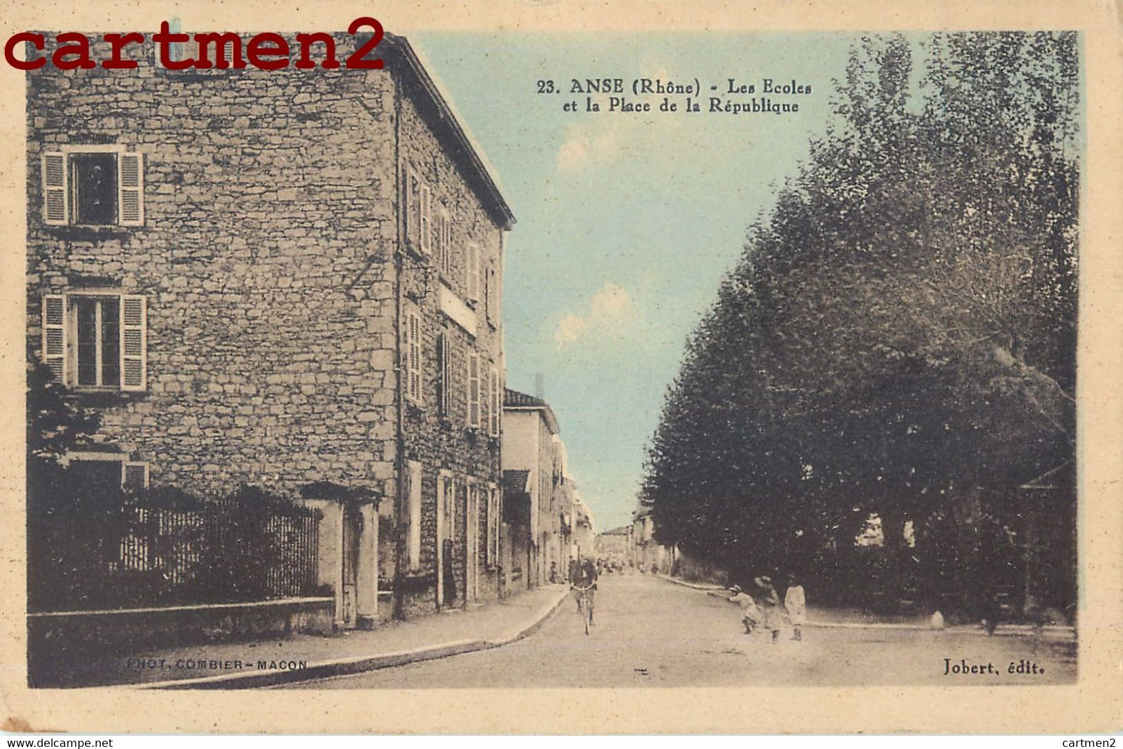 ANSE LES ECOLES ET LA PLACE DE LA REPUBLIQUE 69 RHONE - Anse