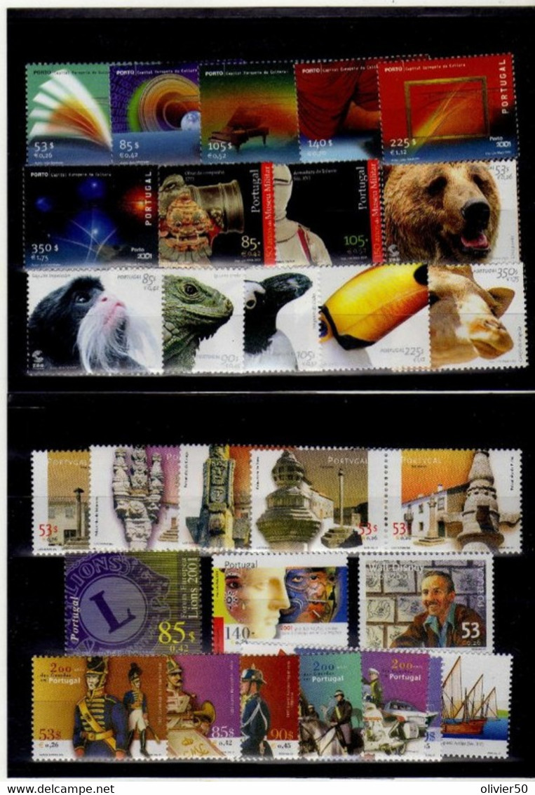 Portugal (2001) - Timbres De L'Annee -   Neufs** - Ganze Jahrgänge