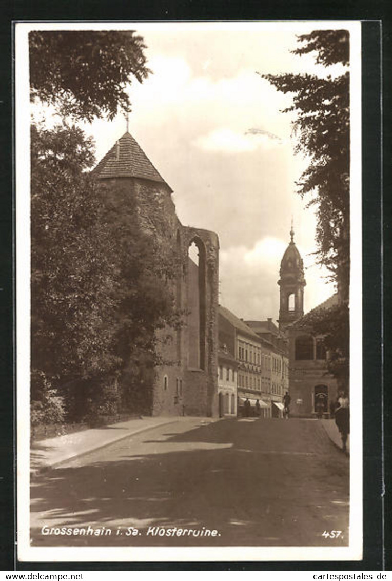 AK Grossenhain I. Sa., Blick Auf Die Klosterruinen - Grossenhain