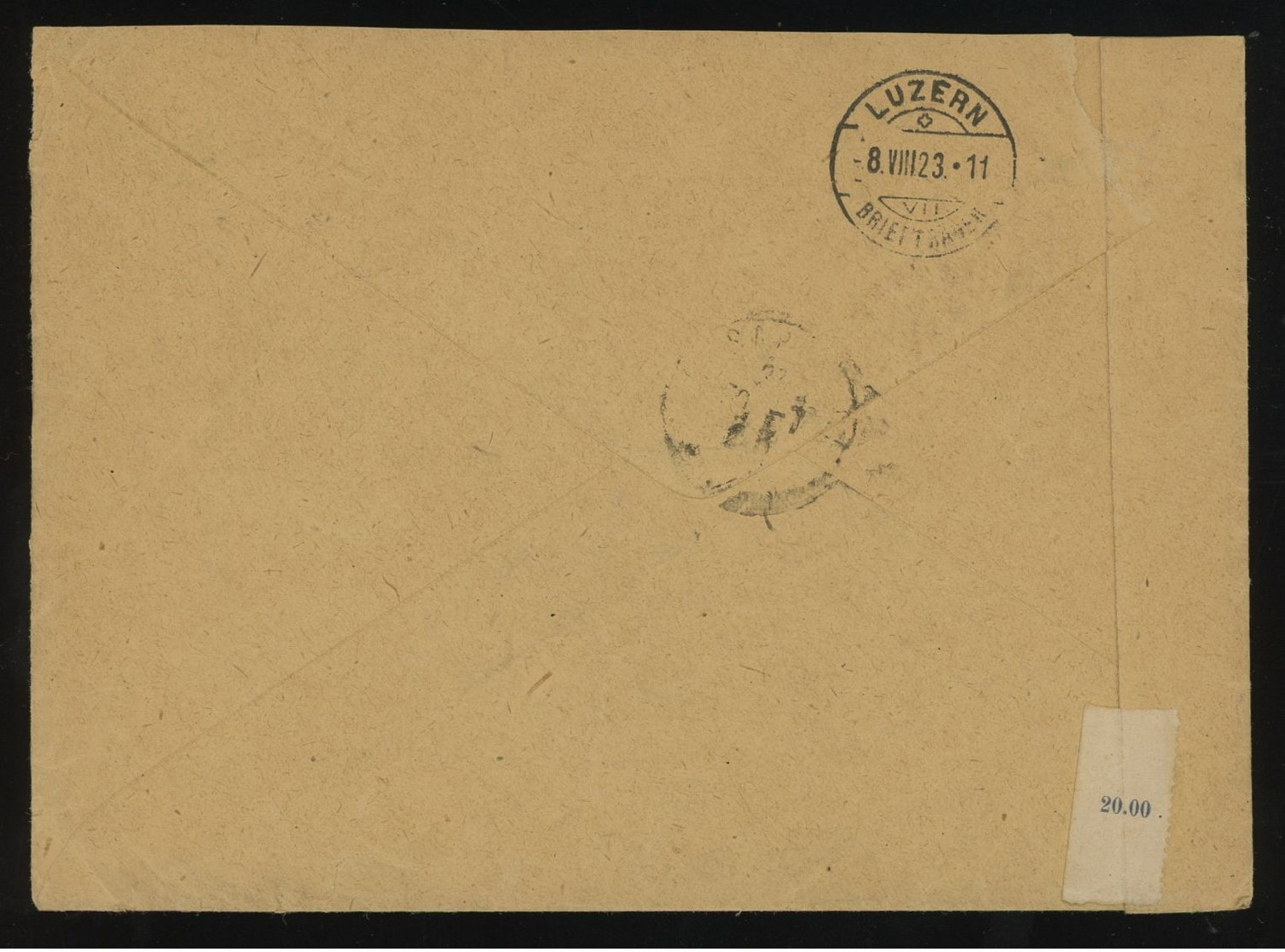 Maroc 1923 Reg. Cover From Rabat To Switzerland Franked With 25c (x3) + 1fr All Ovptd. PROTECTORAT FRANCAIS (Yv. 45+51) - Briefe U. Dokumente