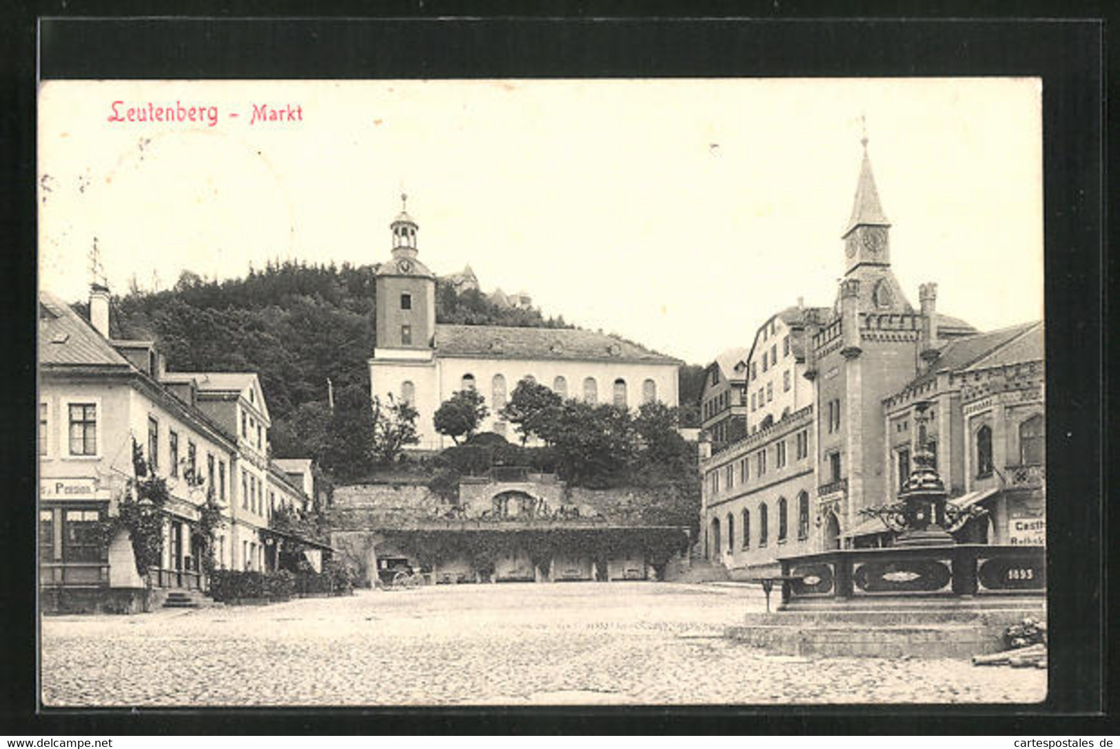 AK Leutenberg, Markt Mit Brunnen - Leutenberg