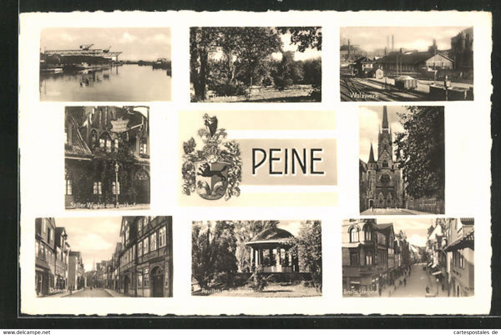 AK Peine, Gasthaus Stiller Winkel Am Amthof, Pavillon Im Stadtpark, Herzberg - Peine