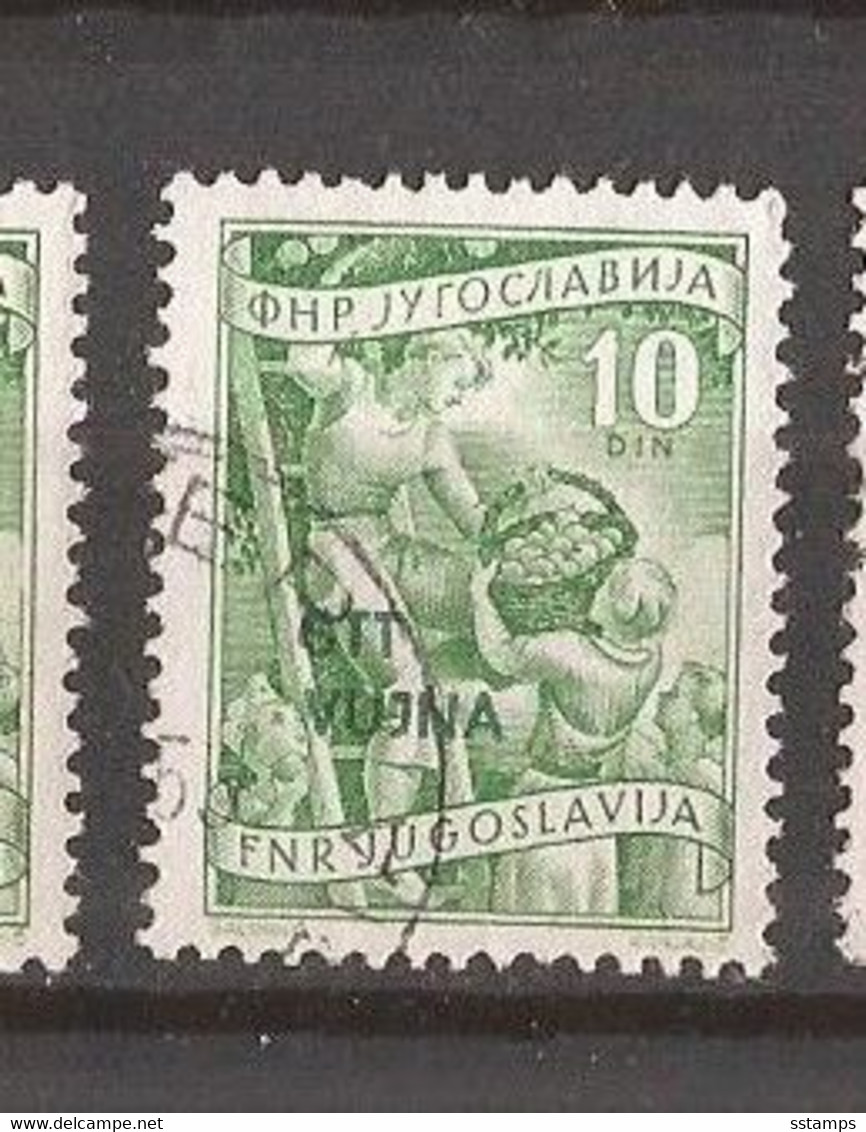 TRIESTE B ITALIA JUGOSLAVIA   SLOVENIA  FREIMARKE ARBEITER   USED - Used