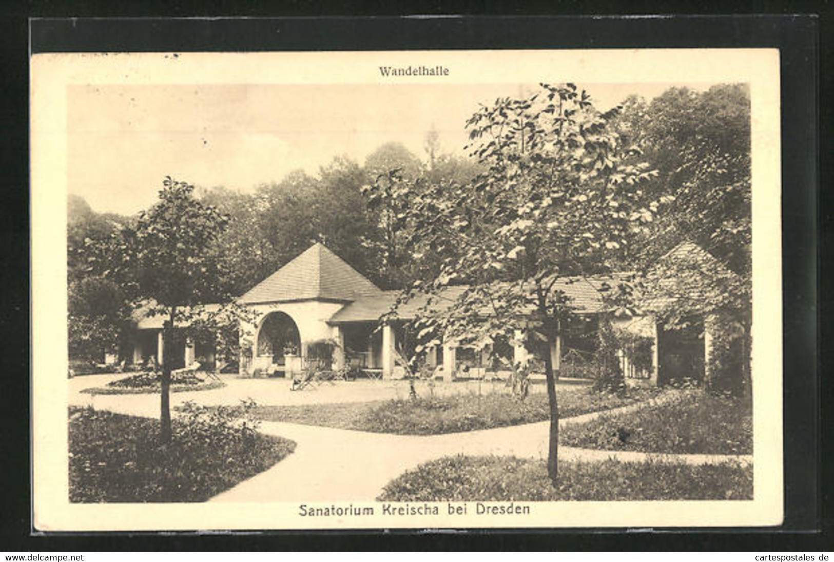 AK Kreischa / Sachsen, Wandelhalle Am Sanatorium - Kreischa