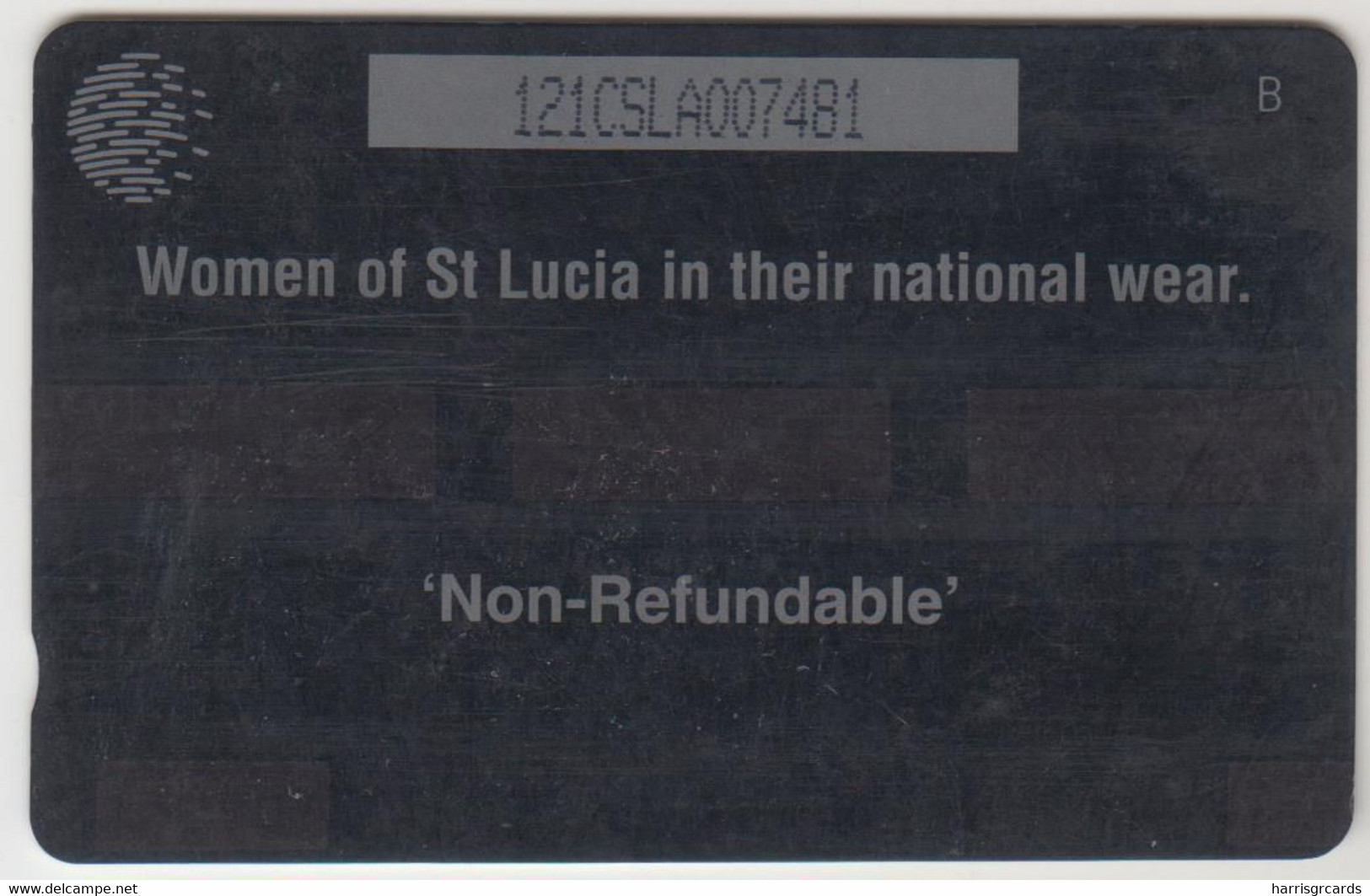 SAINT LUCIA - Women In National Dress, 20 EC$, CN:121CSLA , Normal Zero: "0", Tirage 30.000, Used - St. Lucia