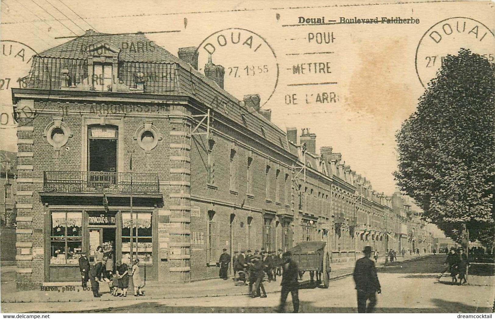 59 DOUAI. Tabac Buvry Boulevard Faidherbe 1927 - Douai
