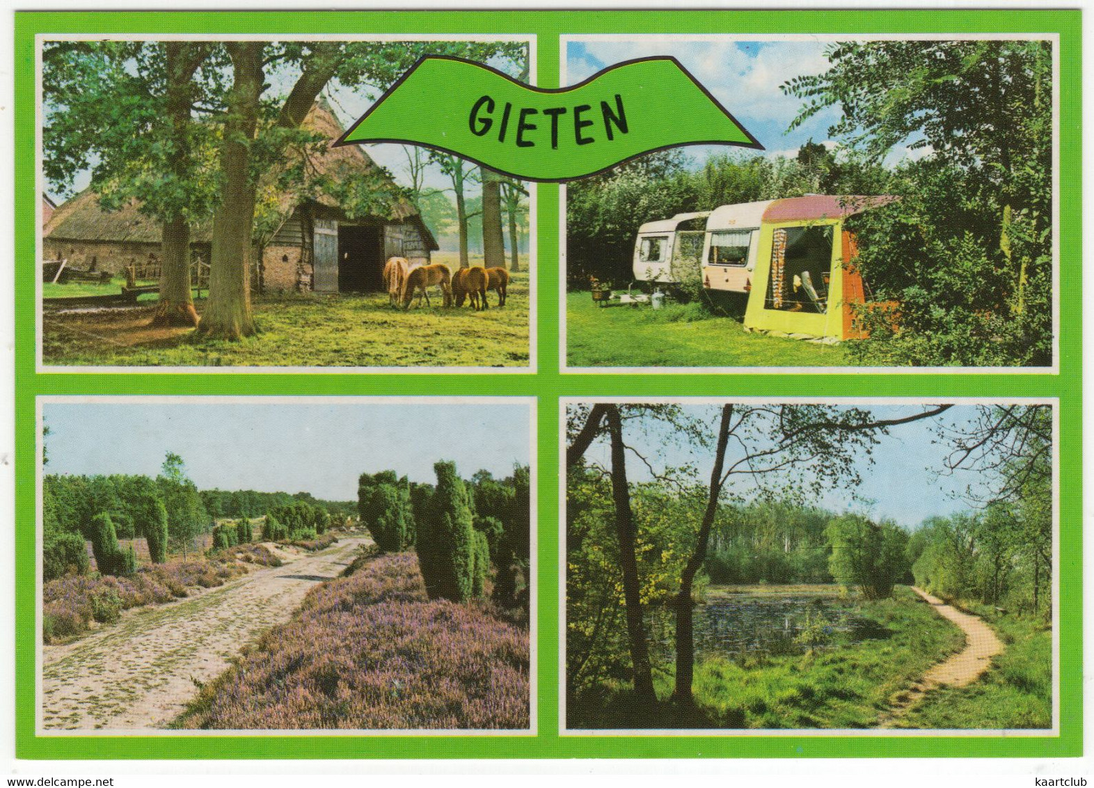 Gieten - Caravans, Heide, Paarden - (Drenthe, Holland) - Gieten