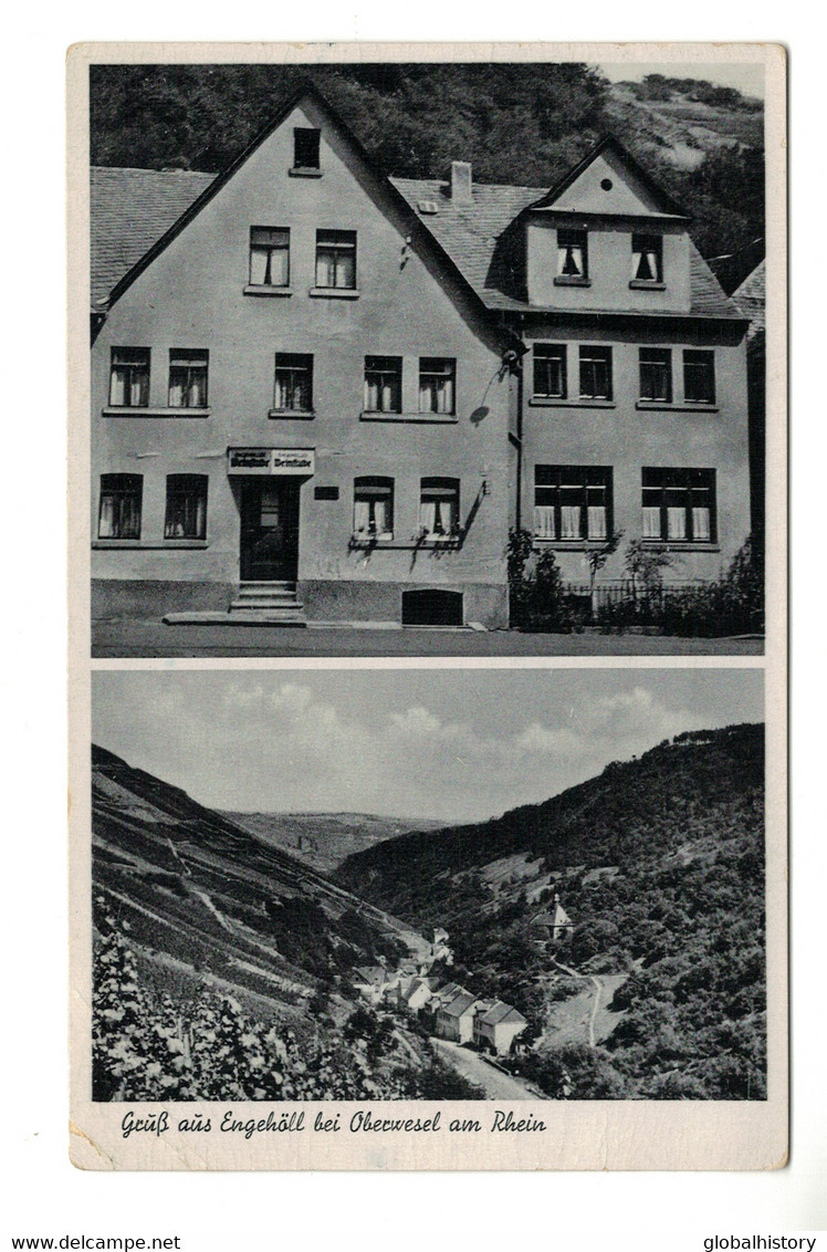 DG2158 - OBERWESEL Am RHEIN - " ENGEHÖLLER WEINSTUBE" Und TOTALANSICHT - PANORAMA VIEW - Oberwesel