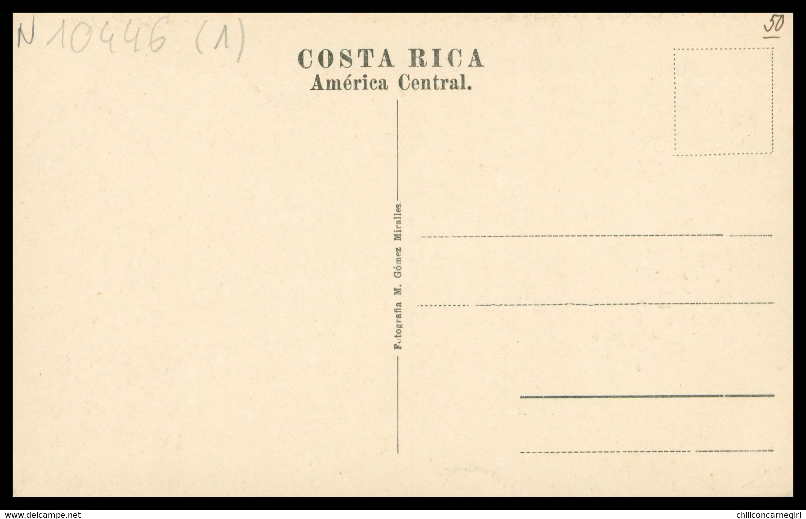 Costa Rica - Barranca Waterfalls San Ramon - M. GOMEZ - Timbre 5 Centavos Et Cachet Surcharge Portrait - 1932 - Costa Rica