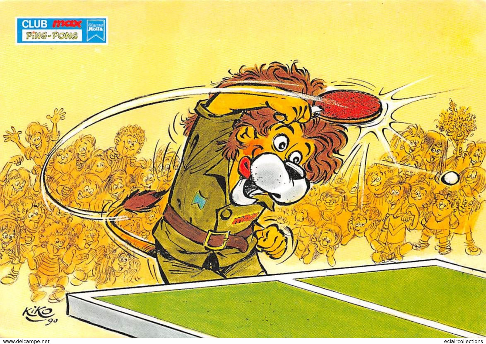 Thème:  Sport: Ping-Pong     Club Max  Illustré Par Kiko     (voir Scan) - Tafeltennis