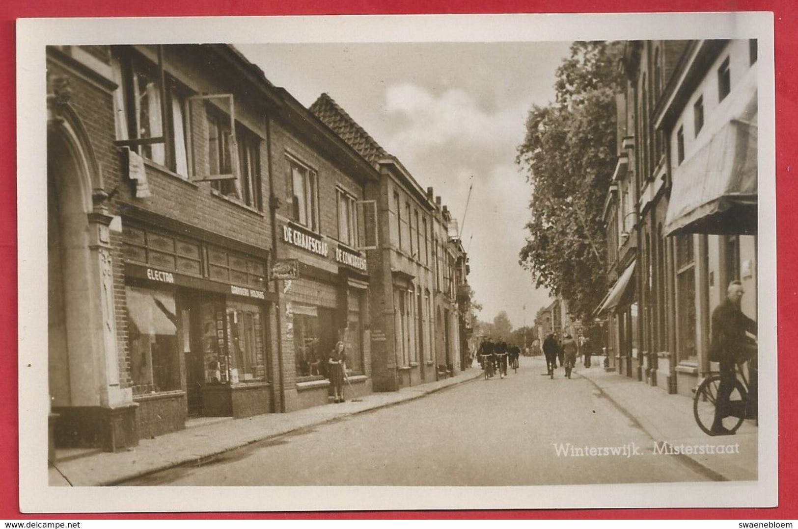 NL.- WINTERSWIJK. MISTERSTRAAT.  Uitgever Boekhandel G.J. Albrecht. - Winterswijk