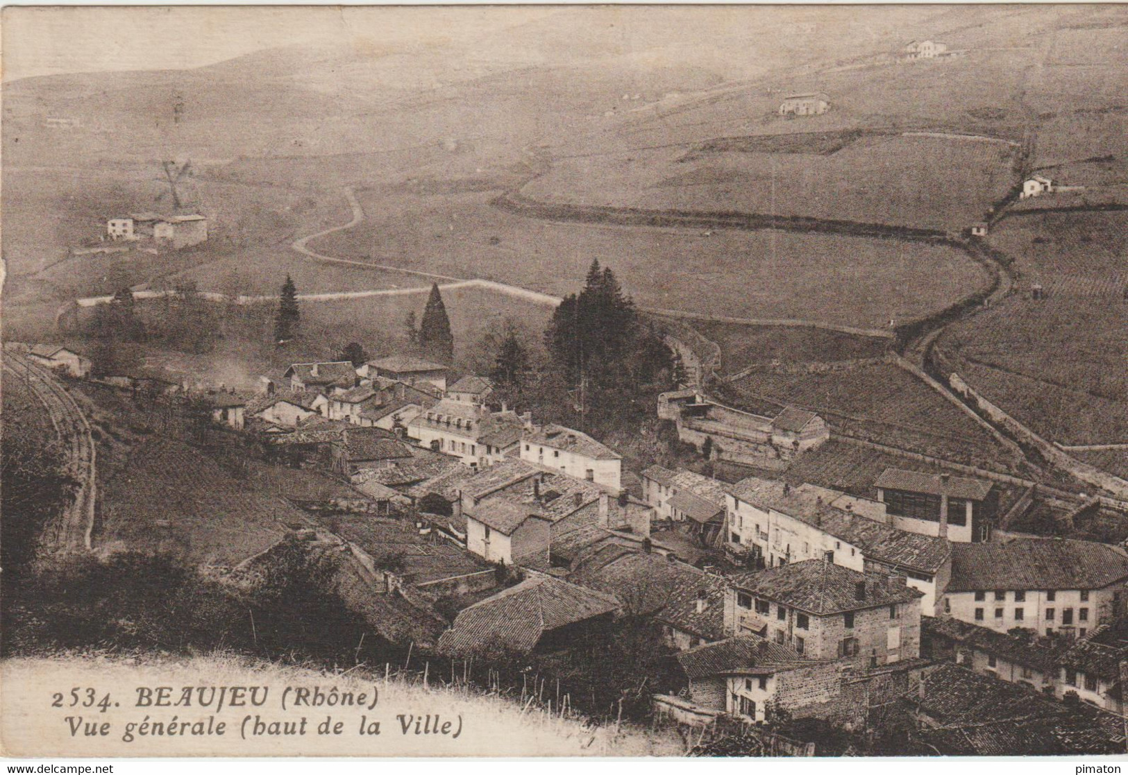 BEAUJEU - Vue Générale ( Haut De La Ville ) - Beaujeu