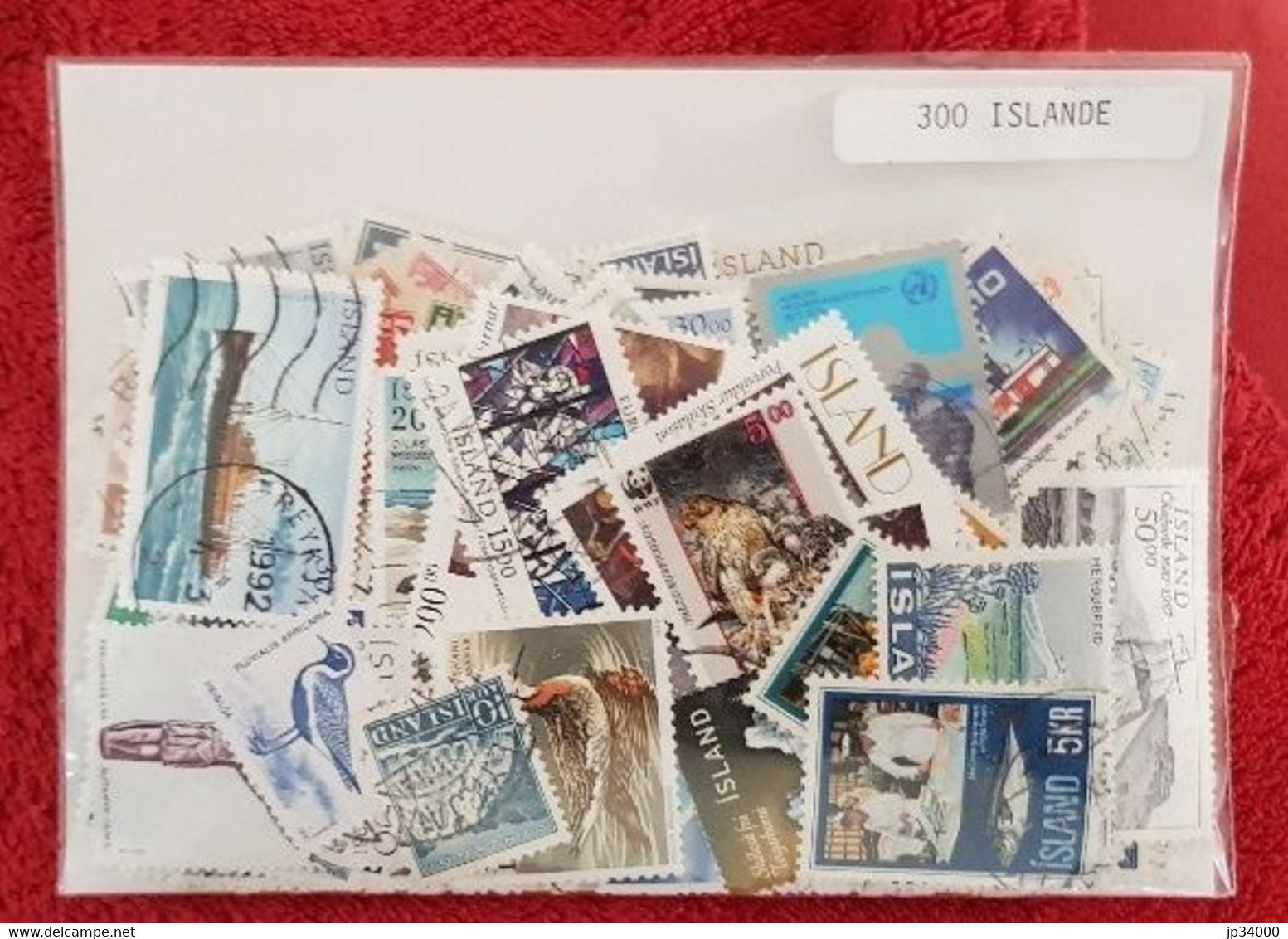 ISLANDE, Lot De 300 Timbres Tous Differents Neufs Et Oblitérés. Satisfaction Assurée - Verzamelingen & Reeksen