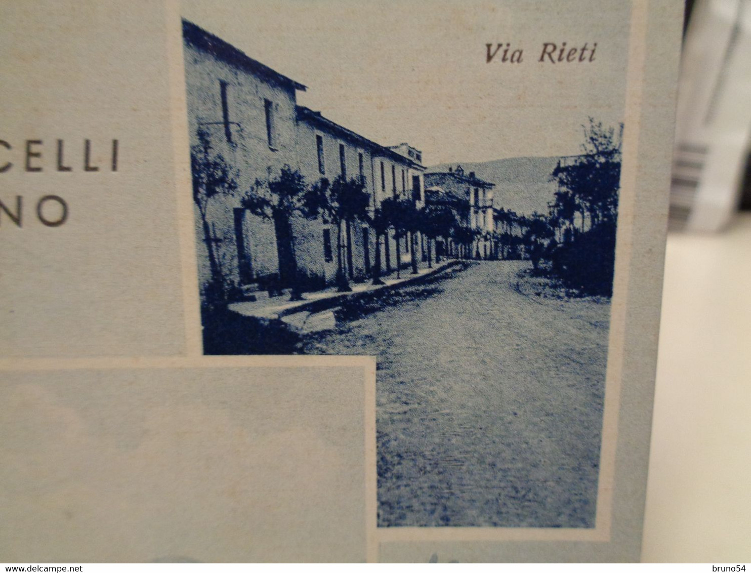 Cartolina  Ponticelli Sabino Frazione Di Scandriglia, In Provincia Di Rieti,viale Rieti, Via Rieti, Panorama 1958 - Rieti