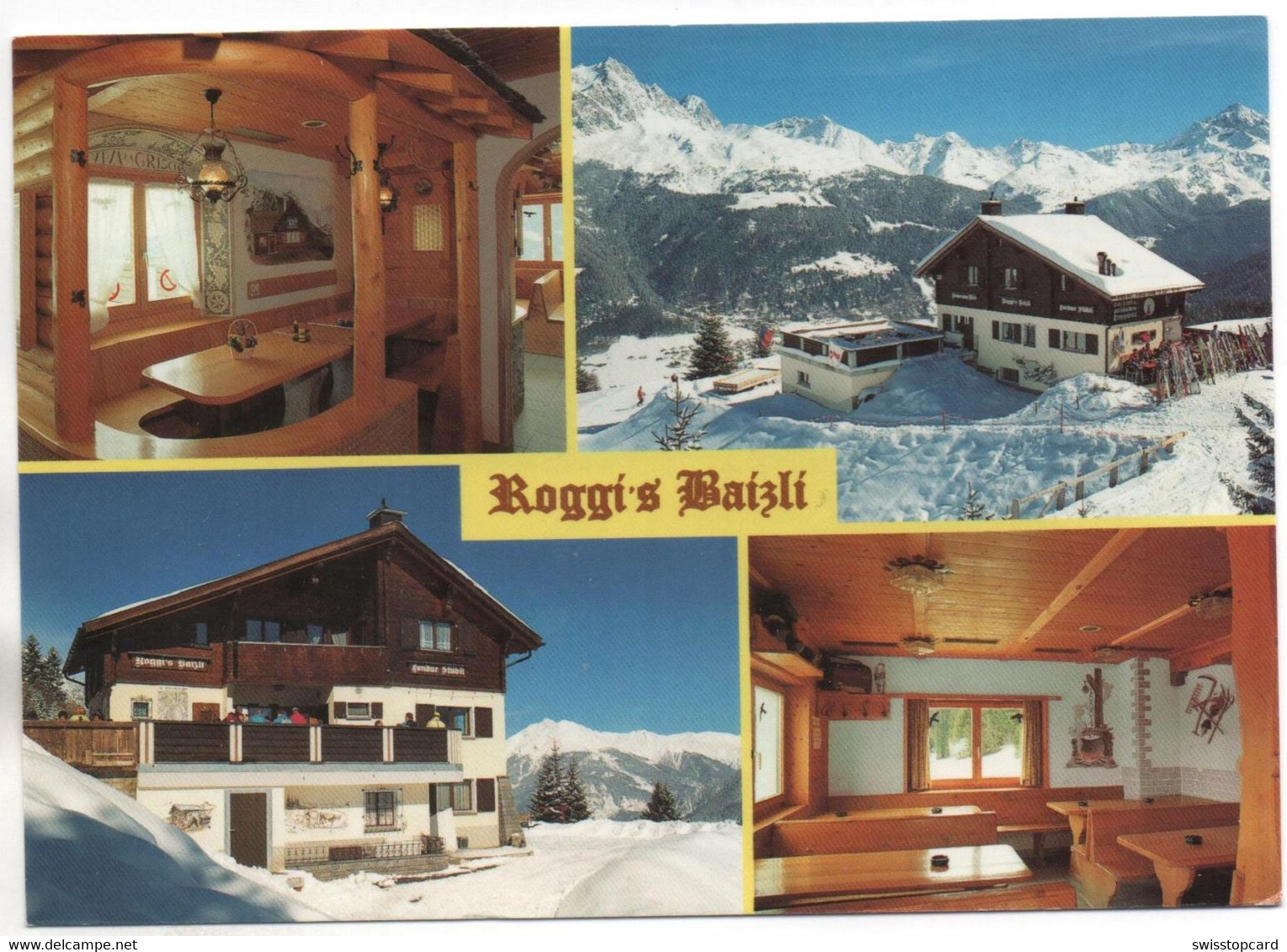 RIOM-PARSONZ Ski-Gebiet Roggi's Baizli Fondue Stübli - Riom-Parsonz