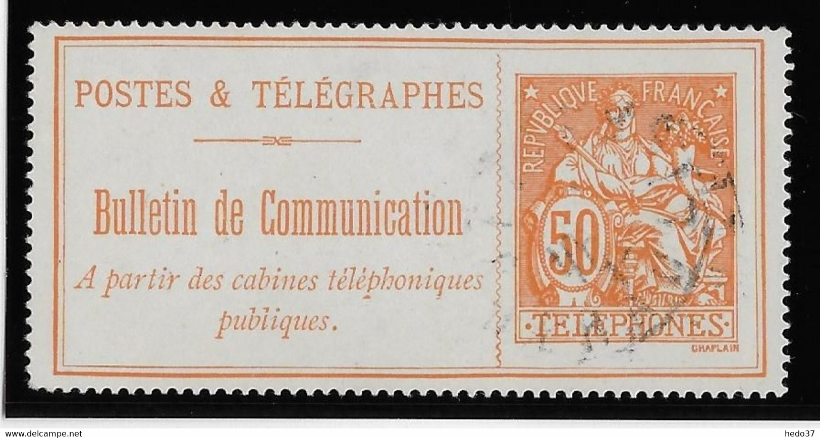 France Téléphone N°27 - Oblitéré - TB - Telegramas Y Teléfonos
