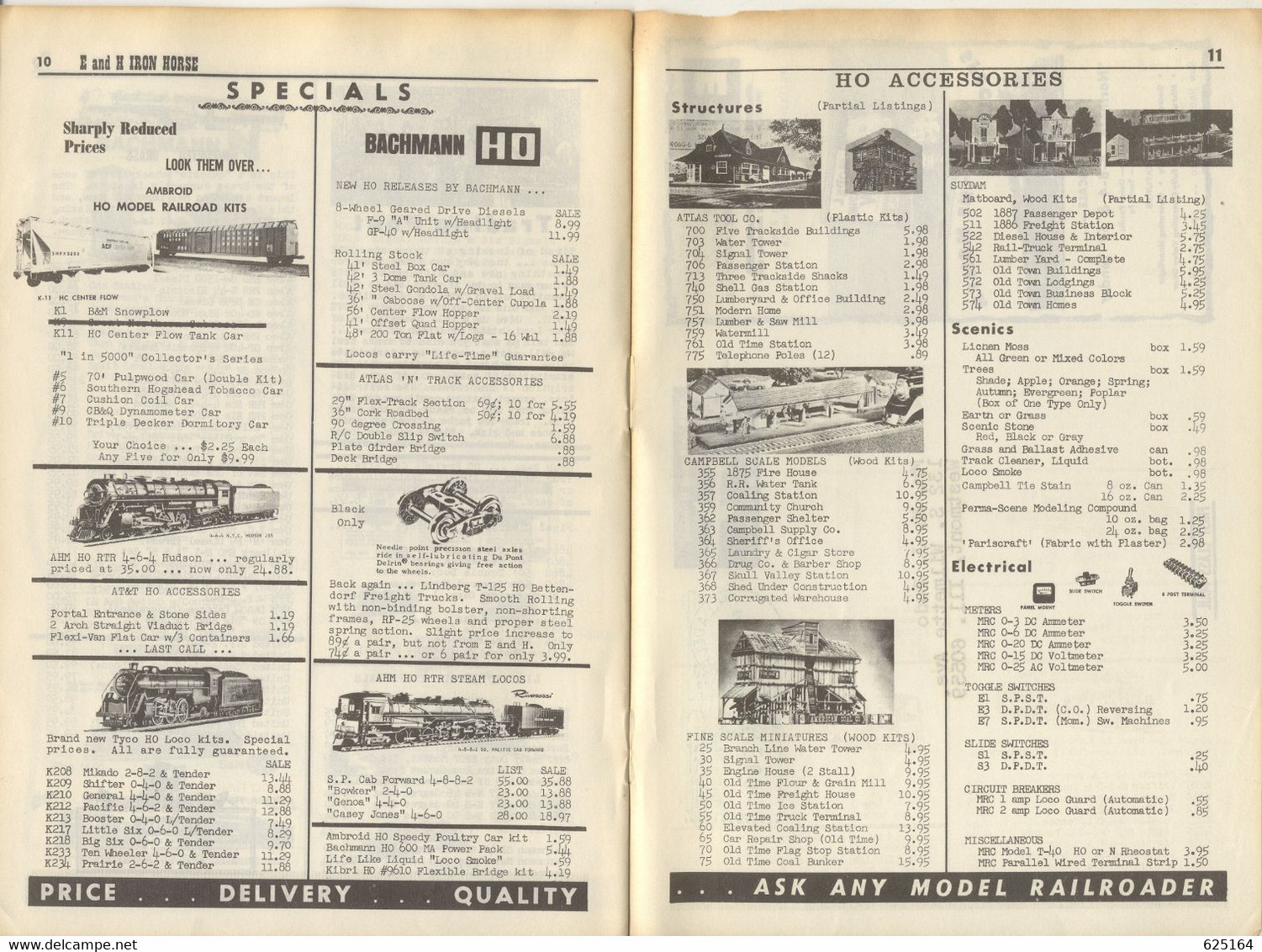 Catalogue E And H IRON HORSE 1972 May-June Digest AHM Rivarossi Tyco GEM - Inglés