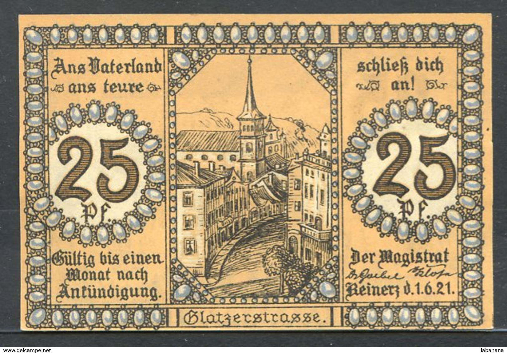 433-Duszniki 10pf, 6x25pf et 6x50pf 1921