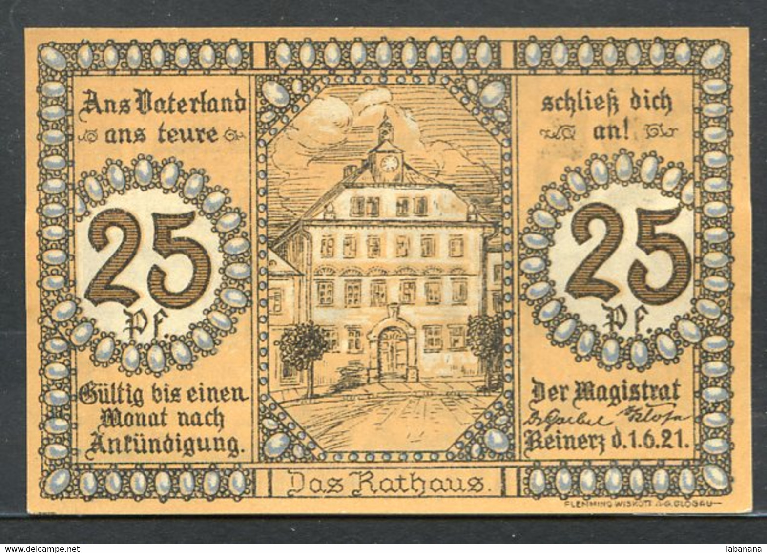 433-Duszniki 10pf, 6x25pf et 6x50pf 1921