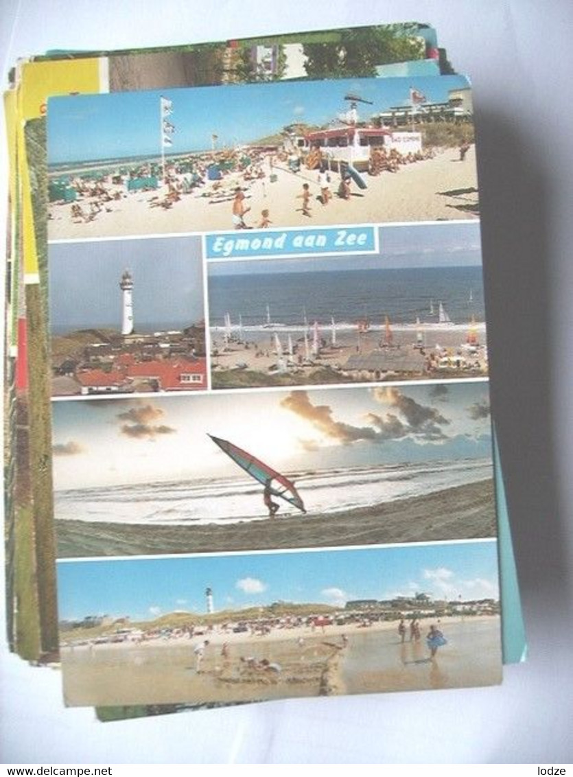 Nederland Holland Pays Bas Egmond Aan Zee Met Vuurtoren En Strandgezichten - Egmond Aan Zee