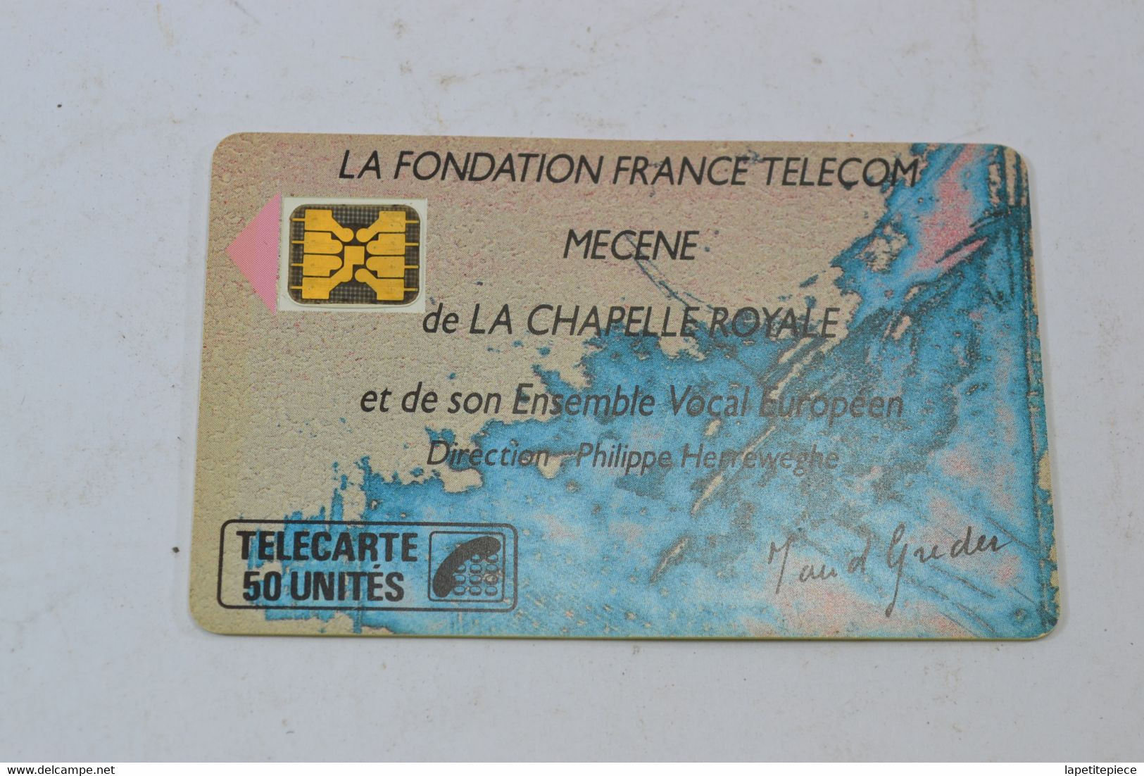 (A) Ancienne Carte Téléphonique Télécarte 50 La Fondation France Telecom Mecene De La Chapelle Royale - Telefoon