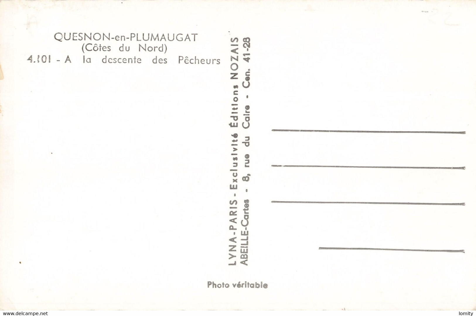 & 22 Quesnon En Plumaugat A La Descente Des Pêcheurs Café épicerie Pacé Sentier Edit Nozais CPSM PF - Other & Unclassified