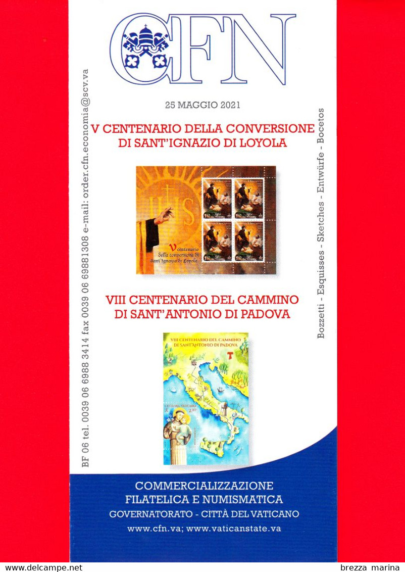 Nuovo - VATICANO - 2021 - Bollettino Ufficiale - S. Ignazio Di Loyola - Cammino Di S. Antonio Di Padova - BF 06 - Covers & Documents