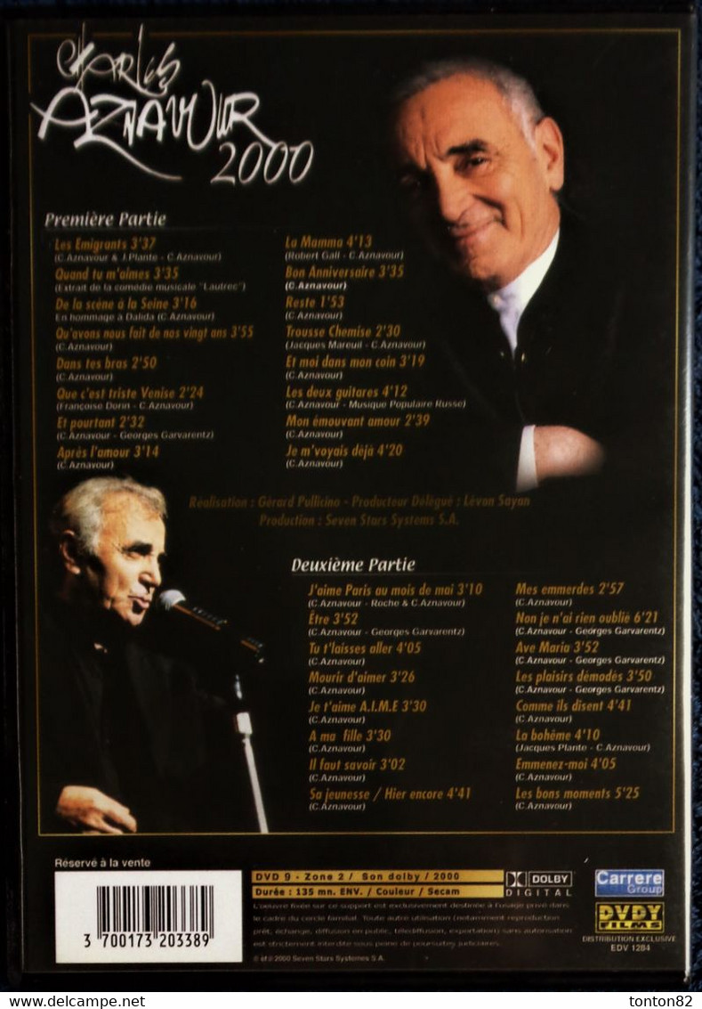 CHARLES AZNAVOUR - Palais Des Congrès De Paris - Concert En Public 2000 - Aznavour Chante 32 Chansons . - Concert Et Musique