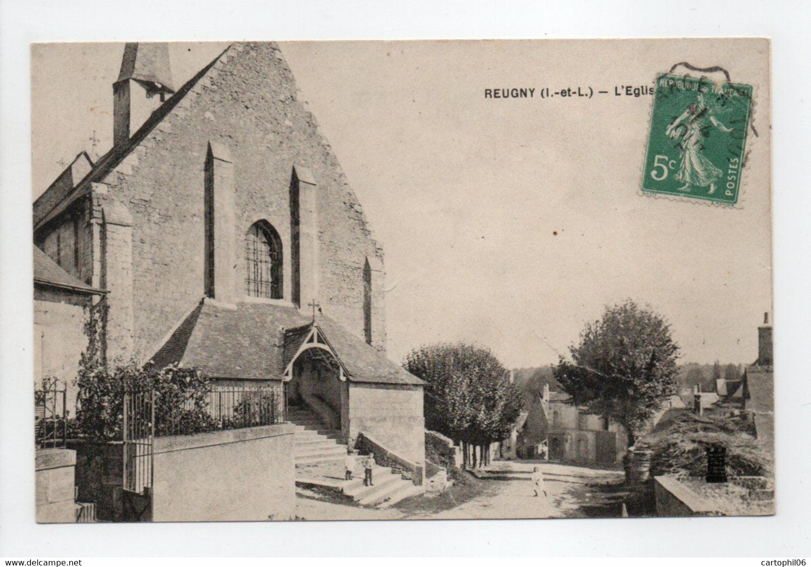 - CPA REUGNY (37) - L'Eglise 1908 - - Reugny