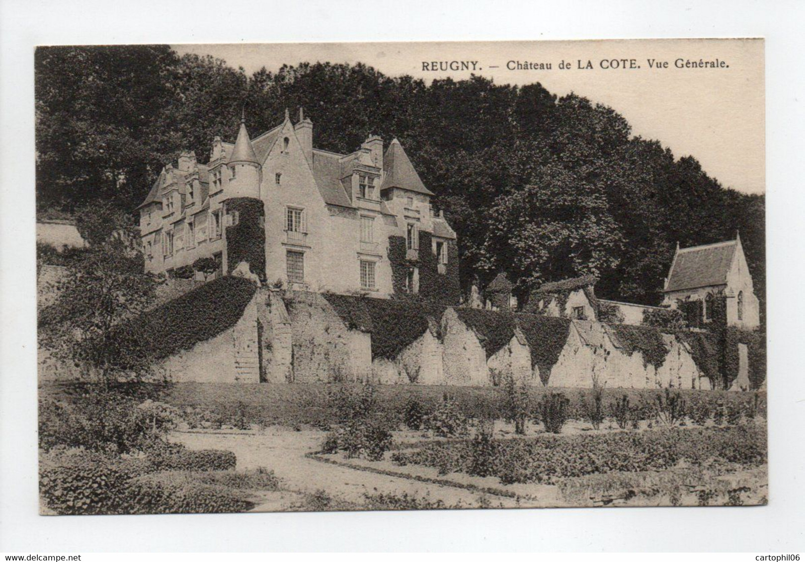 - CPA REUGNY (37) - Château De LA COTE - Vue Générale - - Reugny