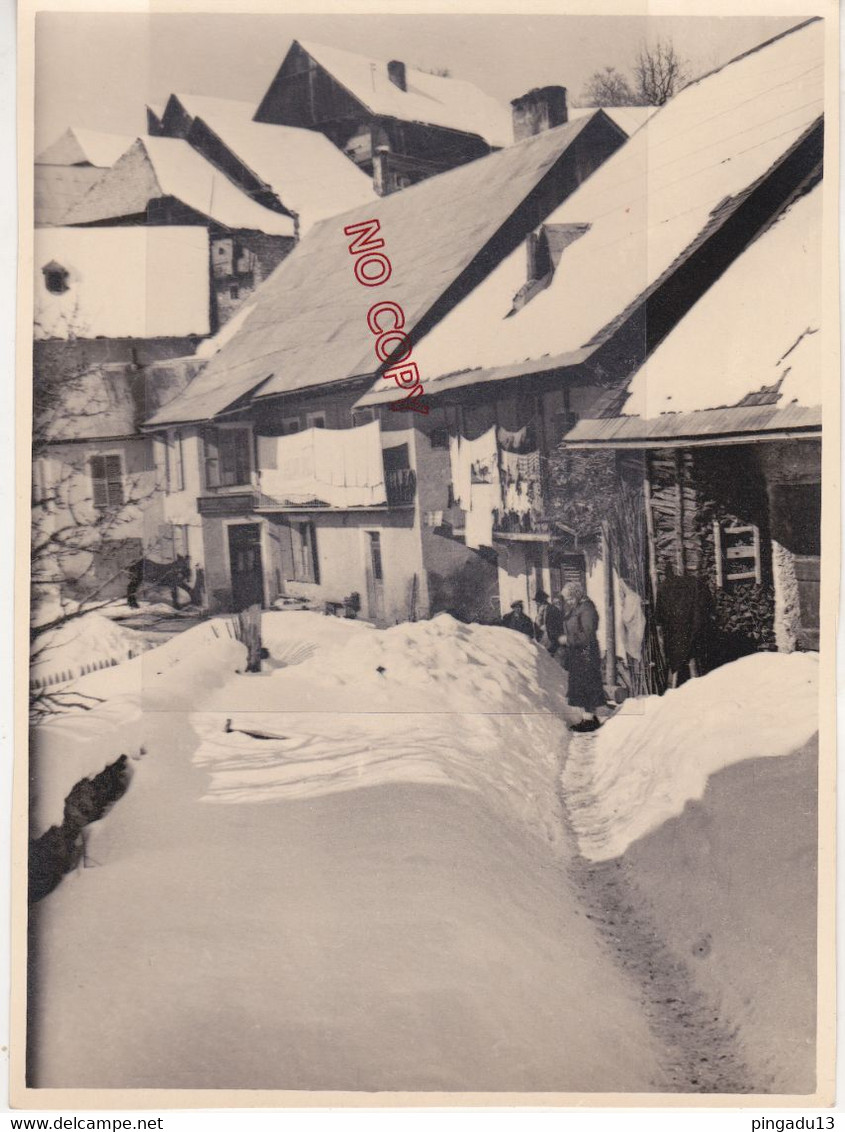 Au Plus Rapide Archive Famille Ski à Fontcouverte Toussuire Savoie Années 30-40 Beau Format 18 Par 24 Cm Excellent état - Places