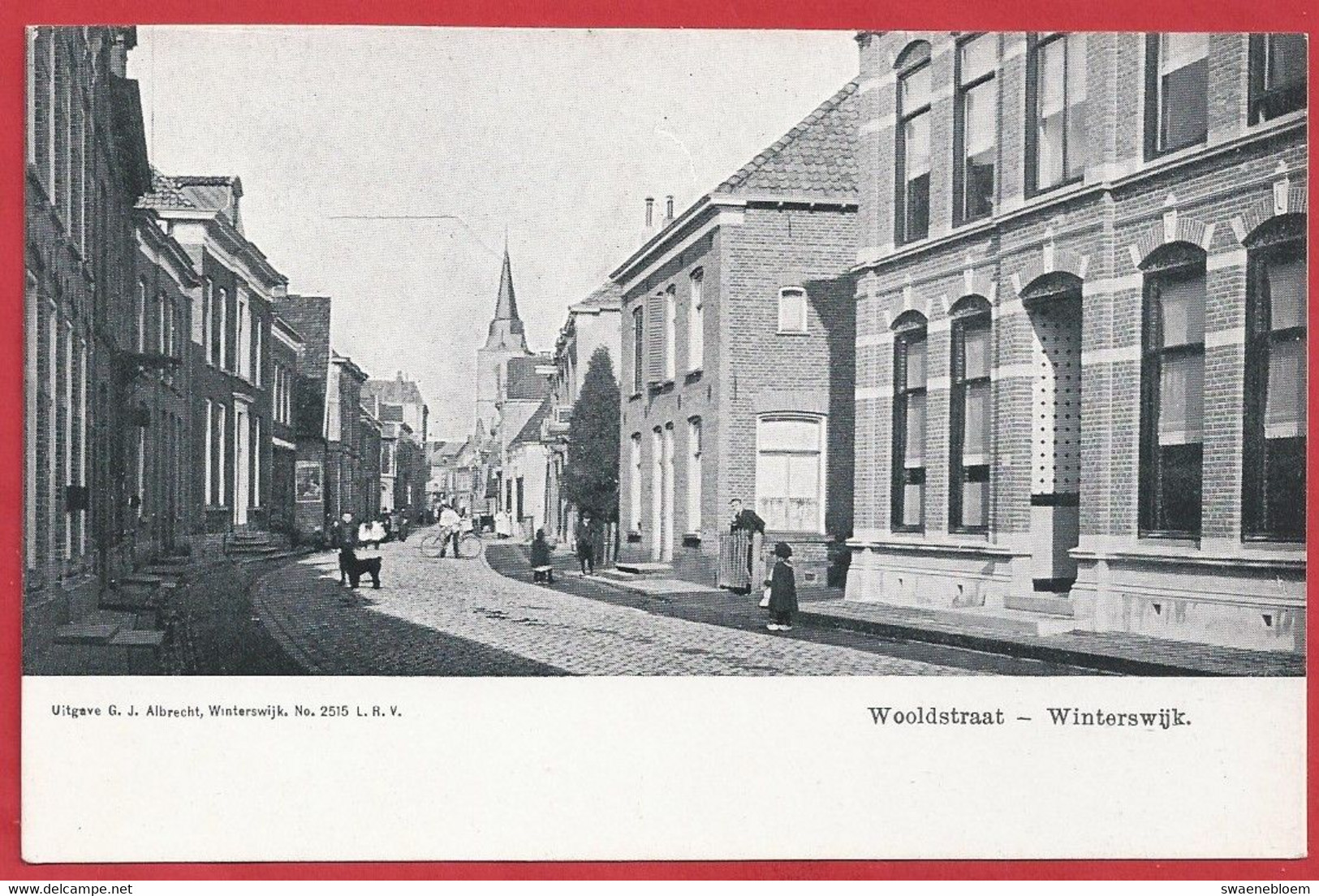 NL.- WINTERSWIJK. WOOLDSTRAAT. Uitgave G.J. Albrecht. No. 2515 L.R.V. - Winterswijk